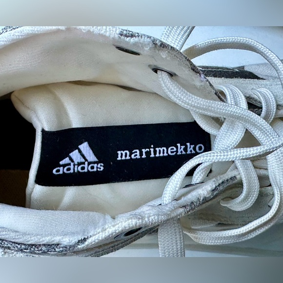 Adidas x Marimekko Essentials Znsored Hi Black and White Patterned Sneakers, 8 - Picture 15 of 16